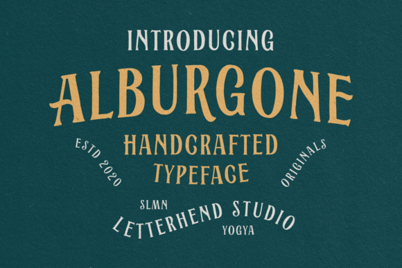 Alburgone: A Vintage Display Font for Memorable Branding