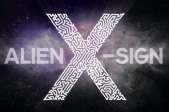 Alien X Sign: A Futuristic Display Font for Bold Web Designs