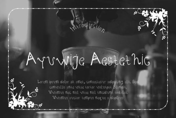 Ayuwije Aestethic: Elevate Your Brand with a Quirky Display Font