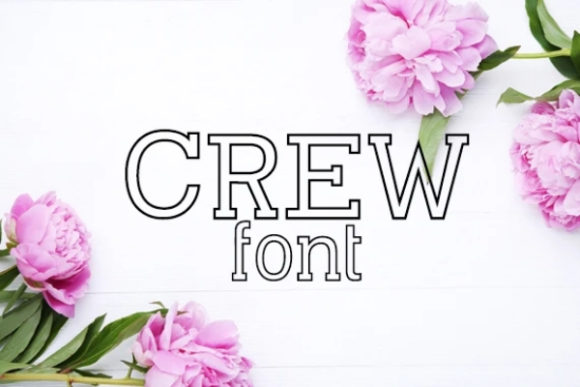 Crew: A Playfully Conceptual Font for Editorial Brilliance
