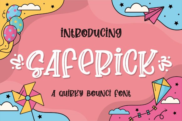 Discover Saferick: A Cheerful Display Font for Engaging Campaigns