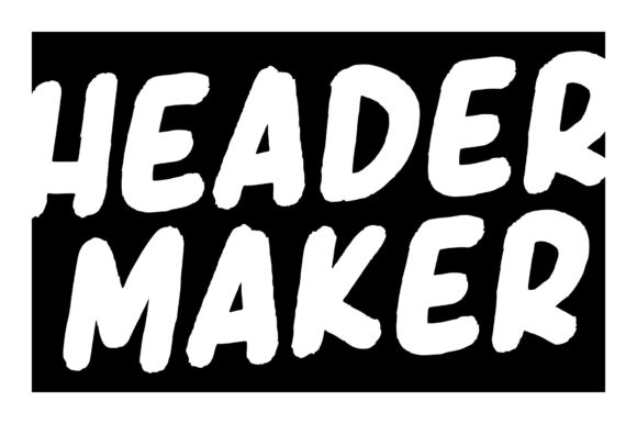 Header Maker: Your Go-To Bold and Chunky Display Font