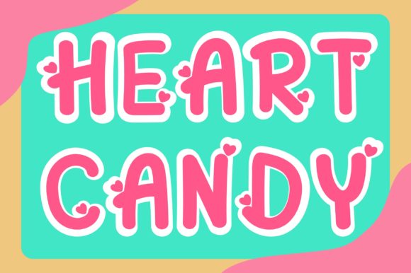 Heart Candy: A Bold and Colorful Display Font for Web Design
