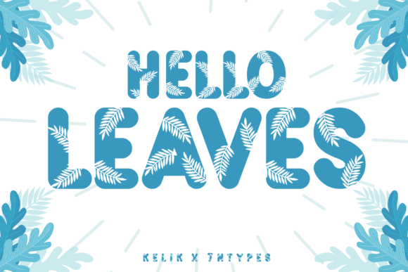 Hello Leaves: A Playful Display Font for Creative Web Design