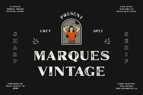 Marques Vintage: A Versatile Display Font for Creative Projects