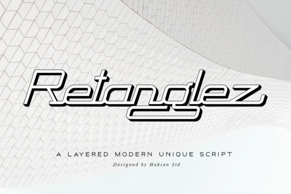 Retanglez: A Bold and Creative Display Font for Editorial Design