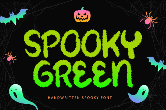Spooky Green: A Quirky and Friendly Display Font for Crafters