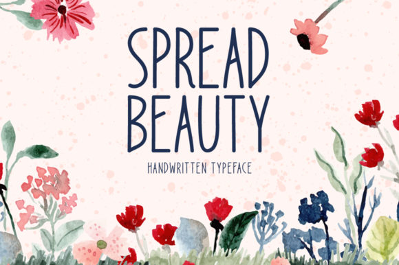 Spread Beauty: A Whimsical Display Font for Editorial Design
