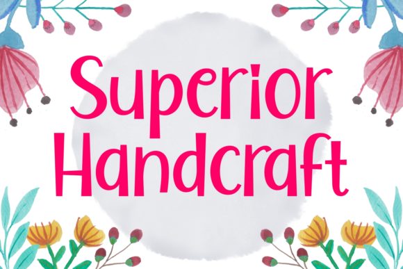 Superior Handcraft: A Bold Display Font for Eye-Catching Campaigns